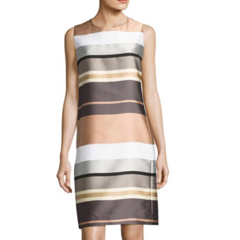Lafayette 148 NY Twiggy Sleeveless Striped Dress